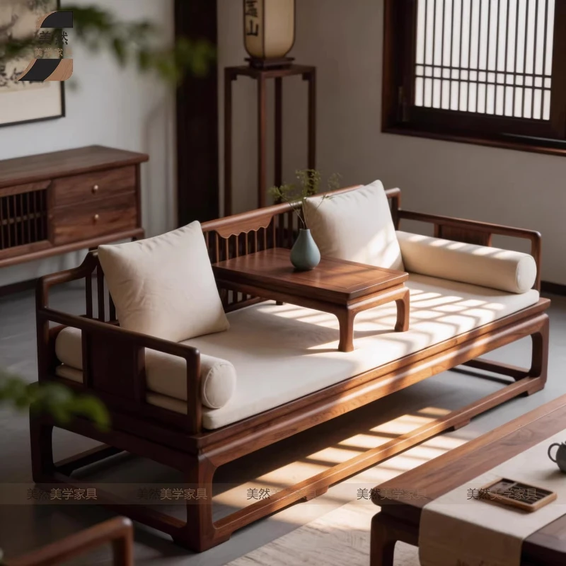 CXX new Chinese living room Zen Arhat bed sofa small apartment Arhat bed