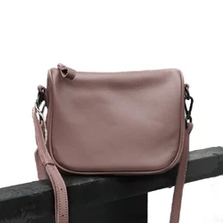 Popular Bags Women Large Capacity 2024 New Fashion Casual Lightweight Crossbody Bag Flap 100% Genuine Leather Shoulder Women Bag