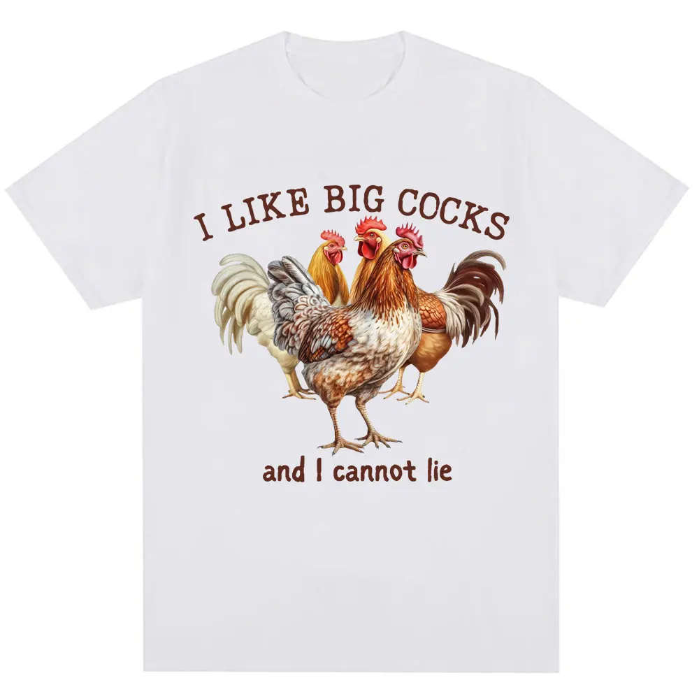 Eu gosto de galo grande e não posso mentir galos engraçado meme camiseta humor piada feminina manga curta vintage t camisa personalidade y2k topo