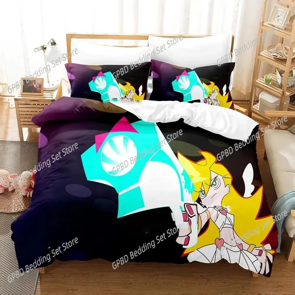 

Anime Panty Stocking Garterbelt Comfortable Duvet Quilt Cover Pillowcase Bedding Set Children Bedroom Decoration Home Textile