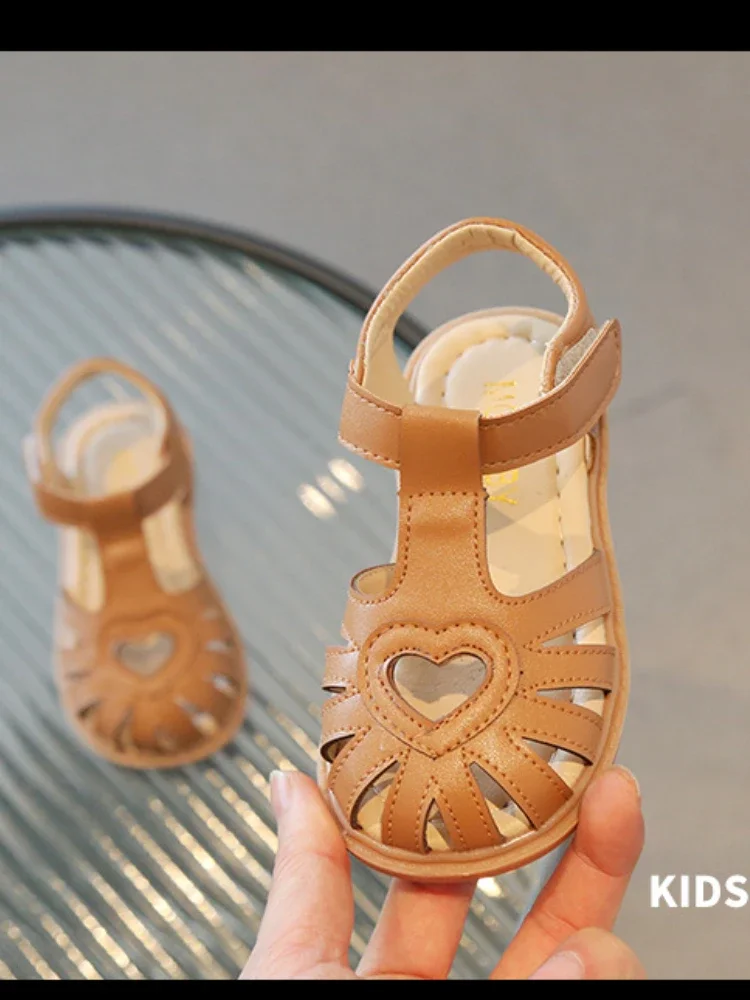 Children Summer Sandals Girls Roman Style Beach Shoes Baby Girls Hook Loop Flats Kids Gladiator Sandals Size 21-30