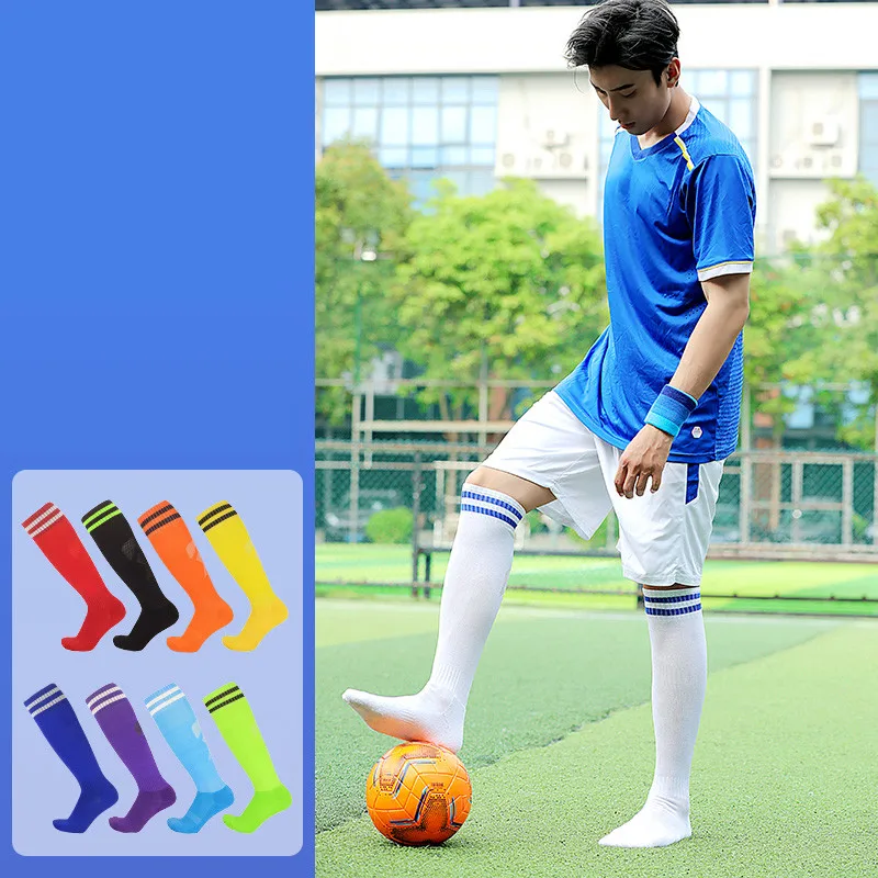 

Boys Soccer Socks Anti-Skid Towel Bottom Sports Football Socks Skate Men Cycling Running Over Knees Soccer Skiing Stockings