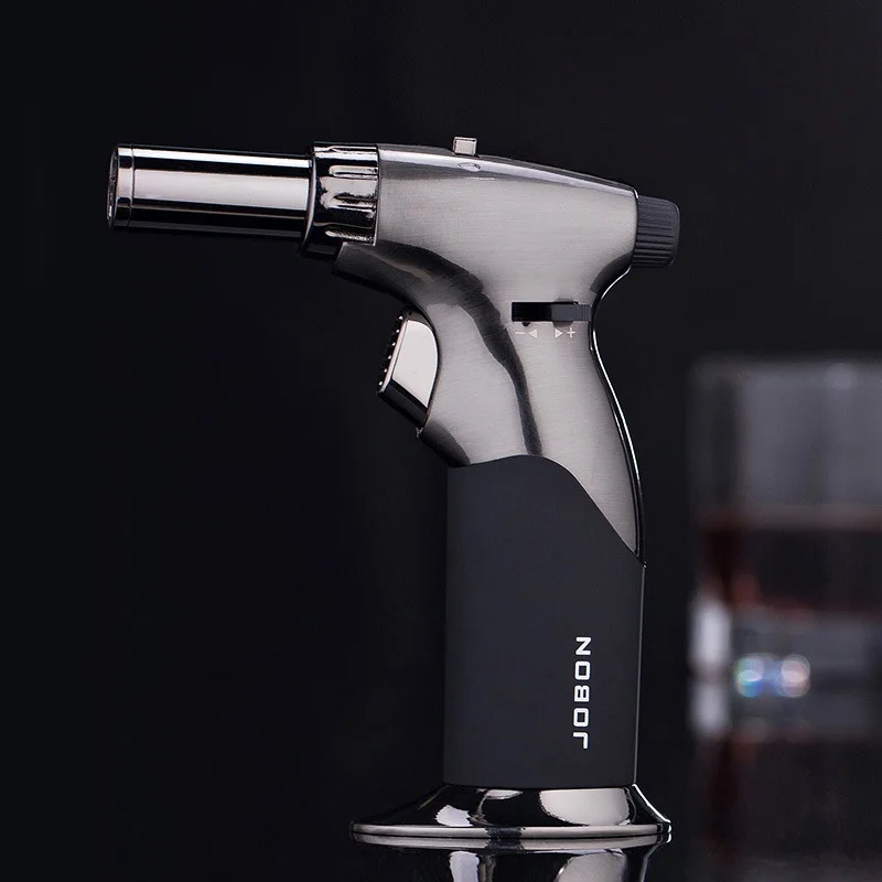 

Зажигалка JOBON Jet Flame для выпечки и сахарного искусства, креативная, с двойным пламенем, 2-в-1, ветрозащитная, для сигар, идеально подходит для курения сигар, для мужчин