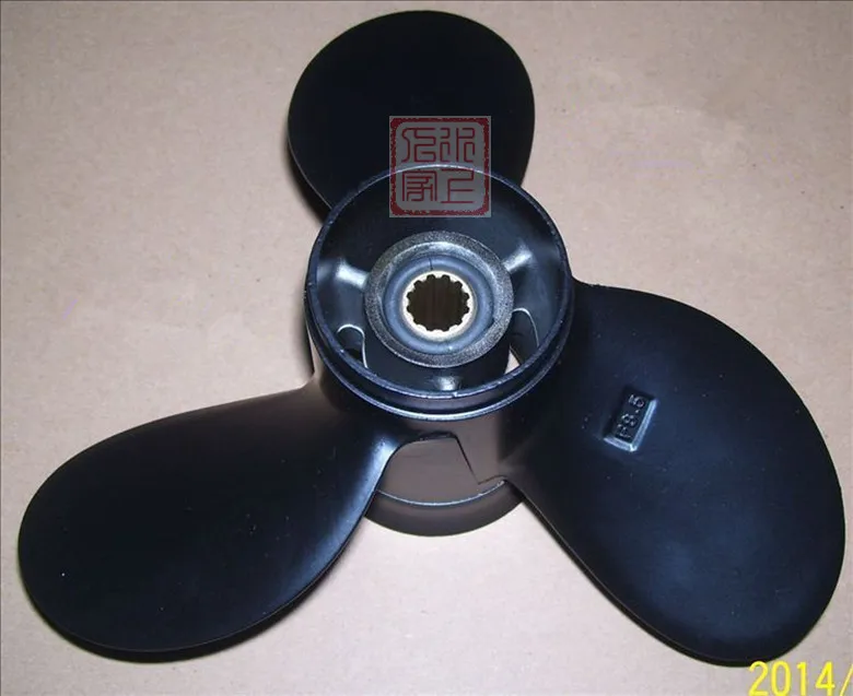 

Aluminum Propeller For Mercury Mariner 4-Stroke 8HP 9.9HP Outboard Motor ( Tohatsu Origin ) 8.5X 9 Pitch 12 Spine