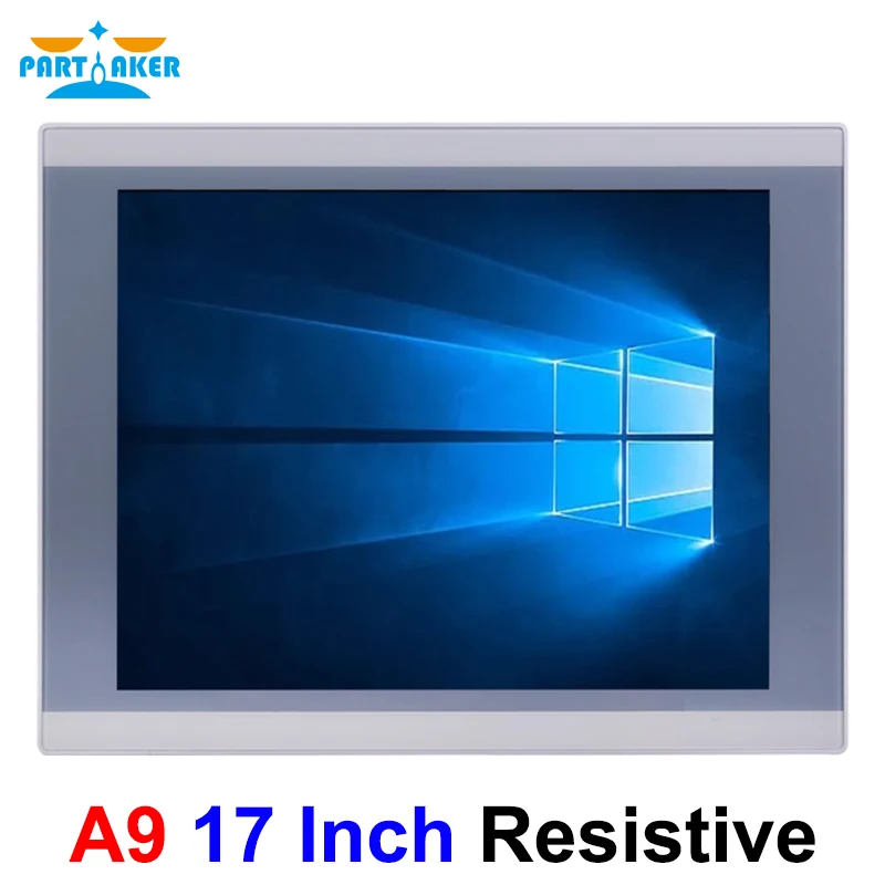 Partaker 17 Inch Fanless Industrial Panel PC Waterproof 3-11th Gen I7 I5 I3 J1900 J6412 Win10 Pro Resistive Touch Panel PC
