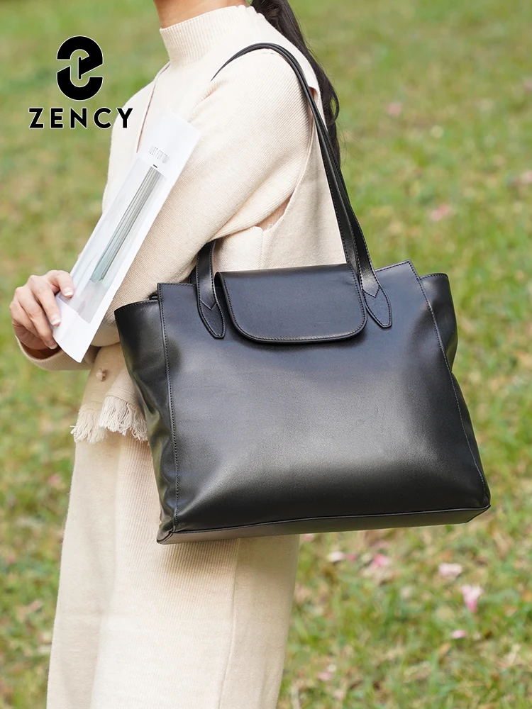 

Zency Women Handbag Genuine Leather Ladies Shoulder Bag Large Capacity Tote Bags