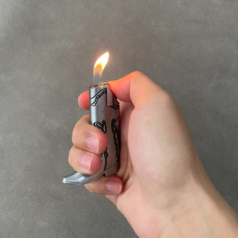 Rare Western Cowboy Boots BIC Lighter Holder Classic Mini Bic j5 Case Exquisite Decoration