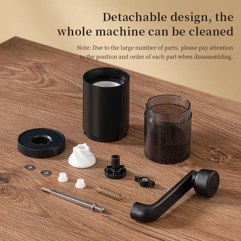 1pc Manual Coffee Grinder Portable Grinder Home Outdoors Travel Hand Crank Coffee Grinder Adjustable Bean Grinder