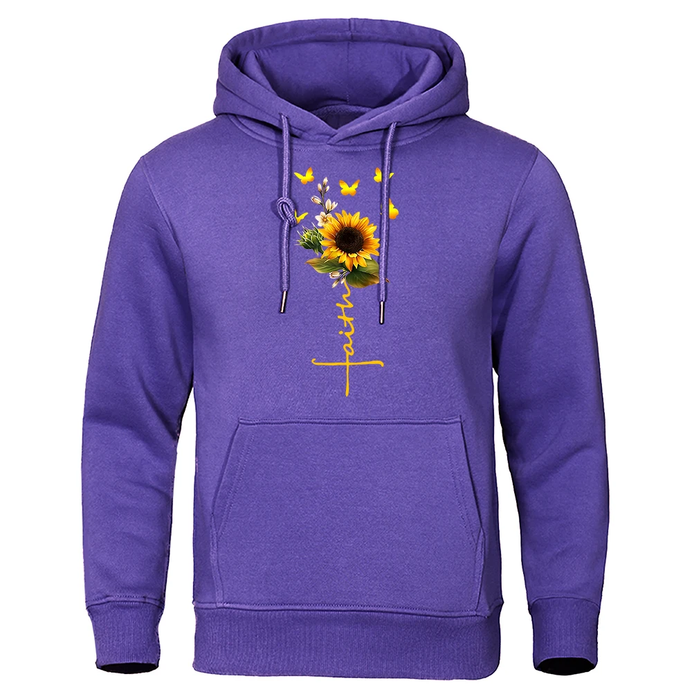 Faith In Jesus Flower Cross Men Women Sweatshirt Harajuku Loose Pullover Hoody Autumn Fleece Hoodies Casual Pullover Menswear