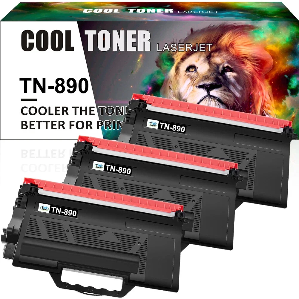 

3* Black Toner Compatible with TN-890 TN890 HL-L6400DW MFC-L6750DW