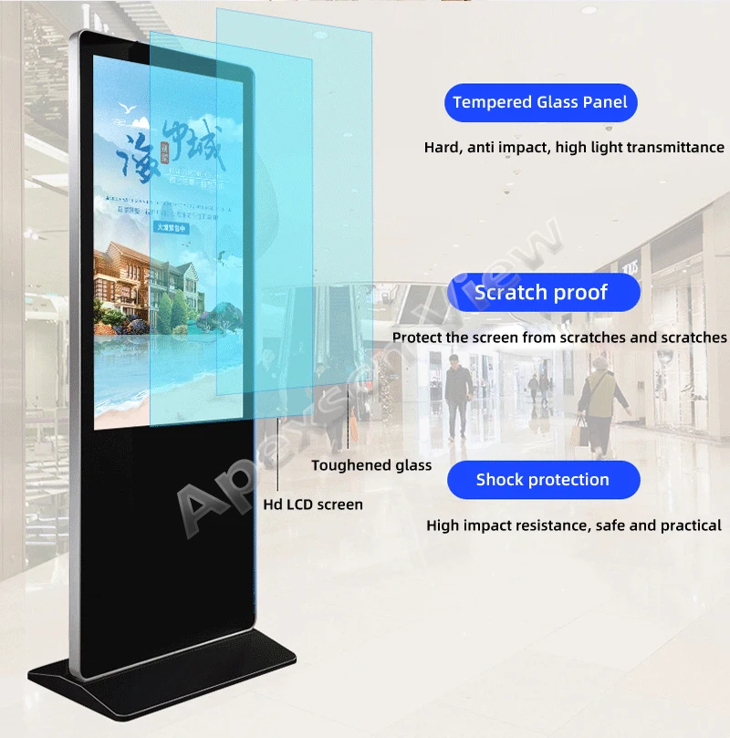 Distributore automatico con schermo pubblicitario Display pubblicitario orizzontale per macchina pubblicitaria