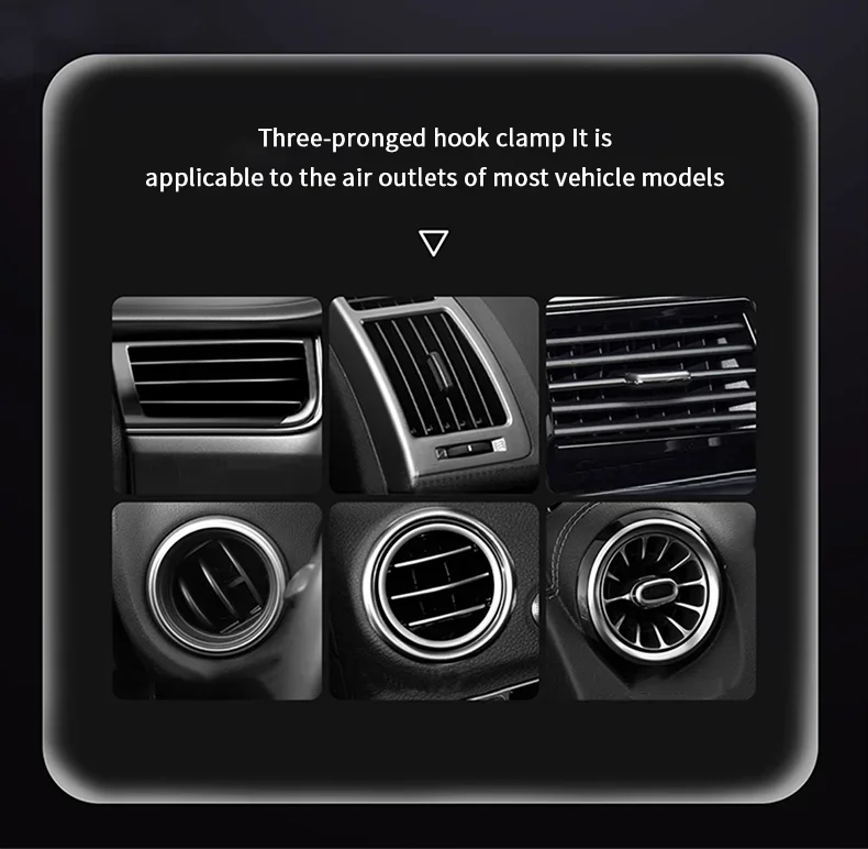 Auto-Ladegerät mit kabelloser Verbindung, automatische Verriegelung, 360°-Drehung ° Drehbarer Schnelllade-Autonavigationsständer für Samsung Z Fold 8/Z Flip 8 7 6 5 Ultra – Detail 16