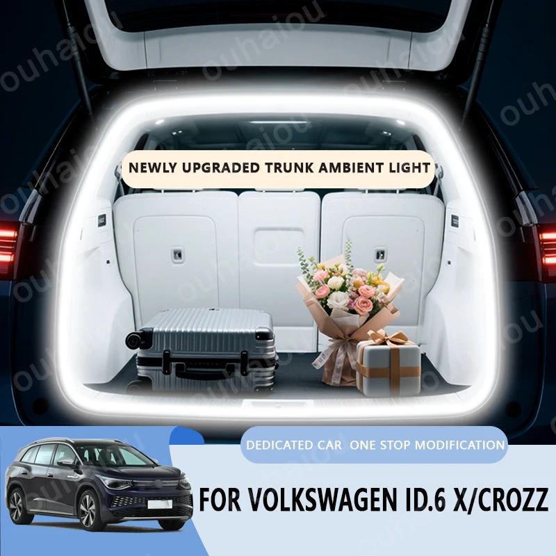 

For Volkswagen ID.6 X/CROZZ trunk light modification light Atmosphere lights White warm white Rear Trunk LED Light Bar