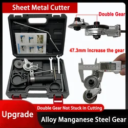 Upgraded Version Electric Drill Plate Cutter Metal Sheet Cutter Free Cutting Tool Nibbler Saw Cutter Plate Punch Scissors