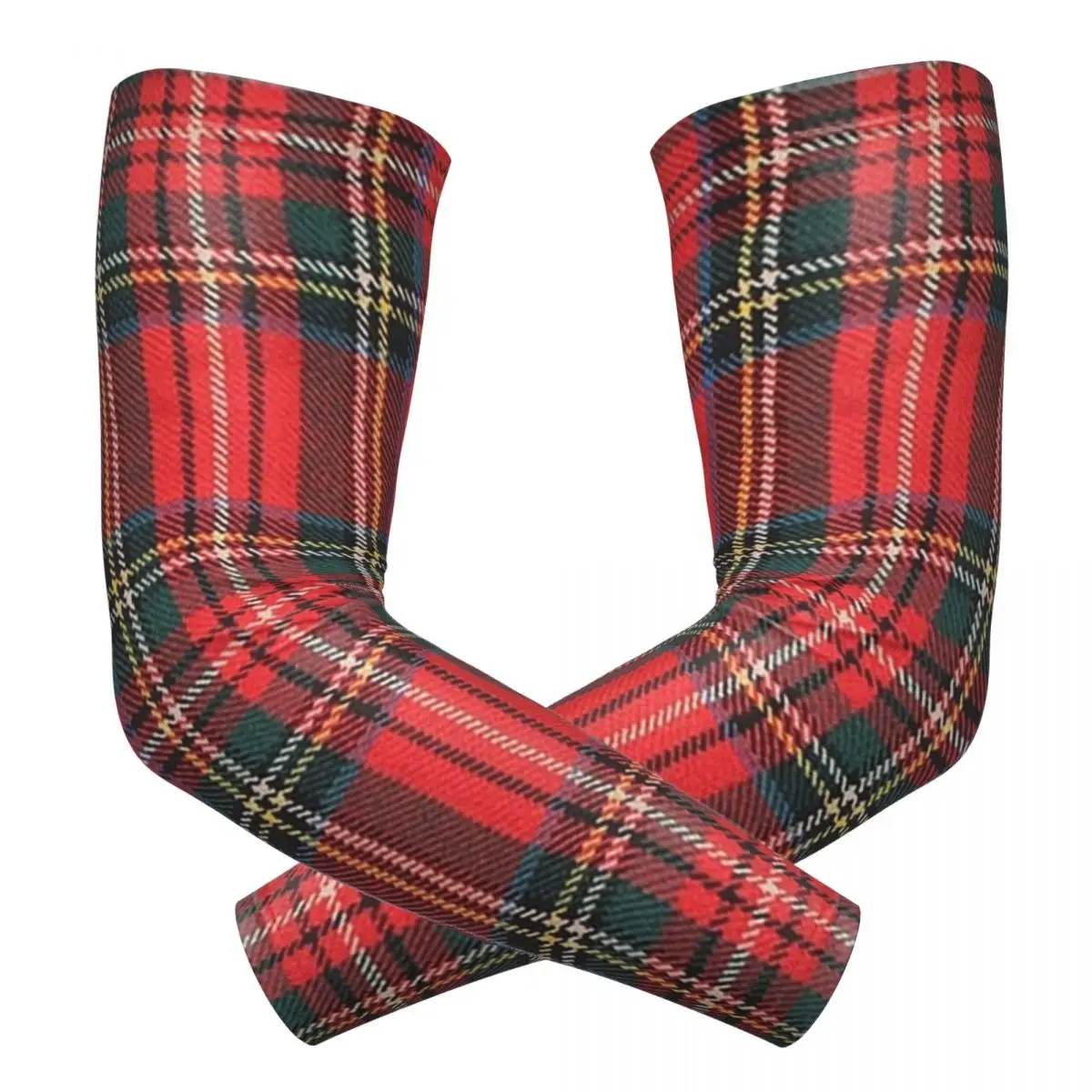 ロイヤル・スチュワート・タータン アウトドア アームスリーブ 日焼け止め UVカット サマー サイクリング タトゥースリーブ