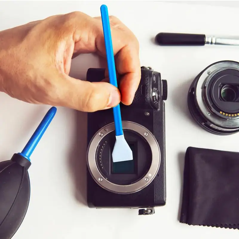 Full Frame Camera Swabs Spotless Result Soft Convenient Full Frame Cleaning Swab Kit DSLR Camera Sensor Fiber Cloth Swabs Brushs