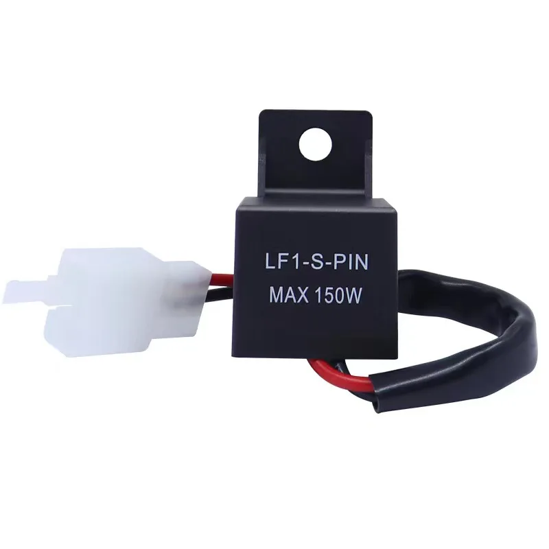 Motorcycle LED Flasher Relay 2 Pin Square Flashing Flasher Motorcycle Turn Signal Light Indicator 12V