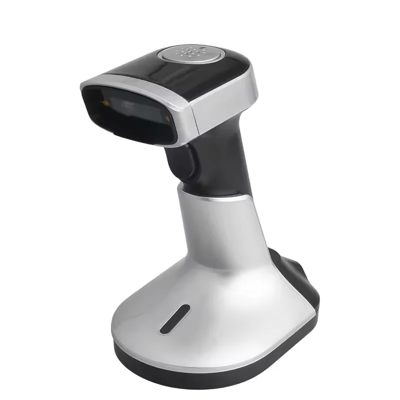 

Wireless Handheld BT Barcode Scanner for Mobile Devices Cordless 2D QR Code Reader With Charging Stand