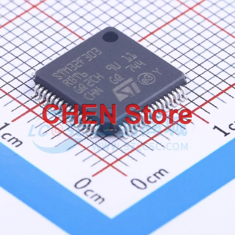 

2PCS NEW STM32F303RBT6 LQFP-64 Microcontroller chip Electronic Components In Stock BOM Integrated Circuit