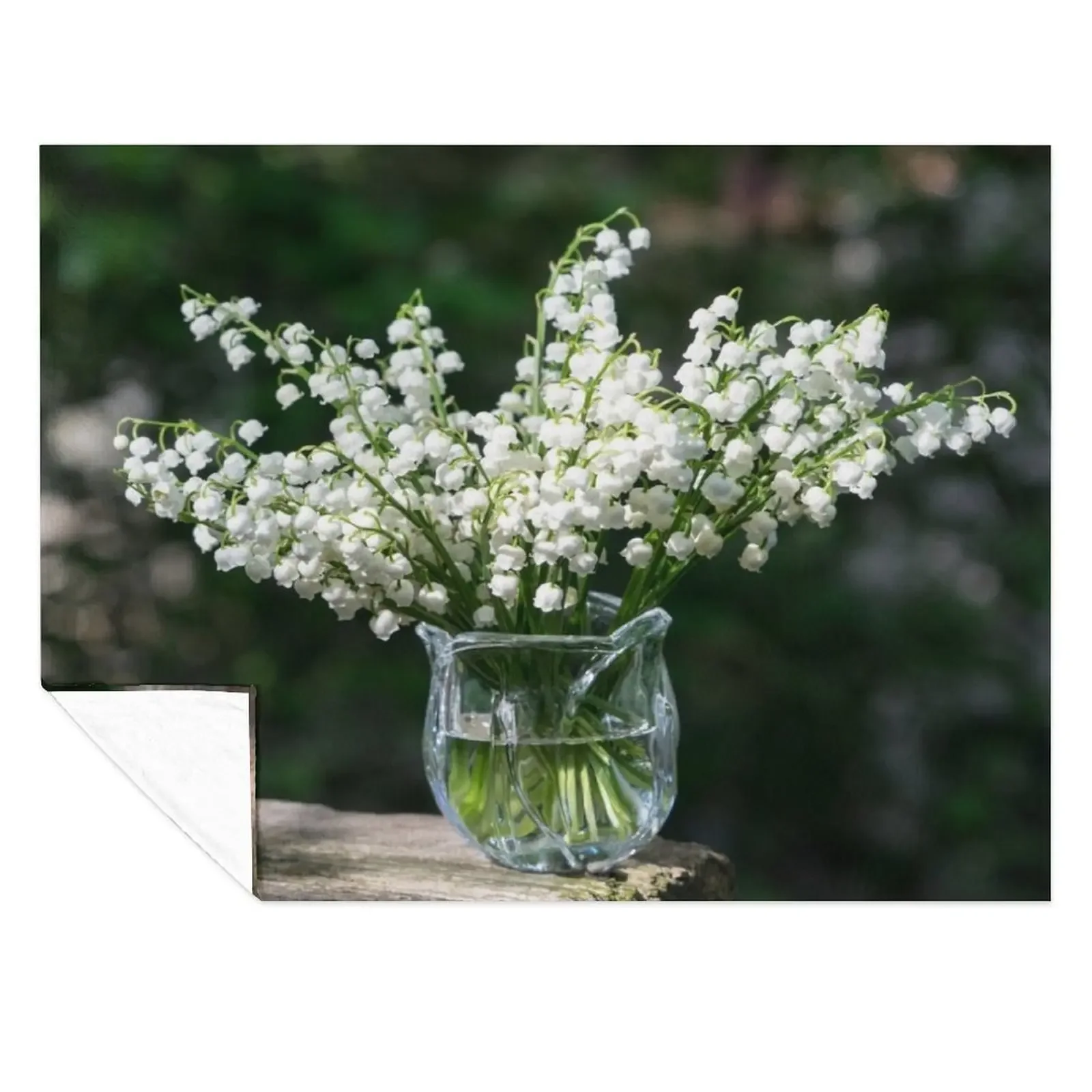

Springtime Aromatherapy - Lily-of-the-valley Flower Bouquet Perfuming the Air Throw Blanket Summer Beddings Loose Blankets