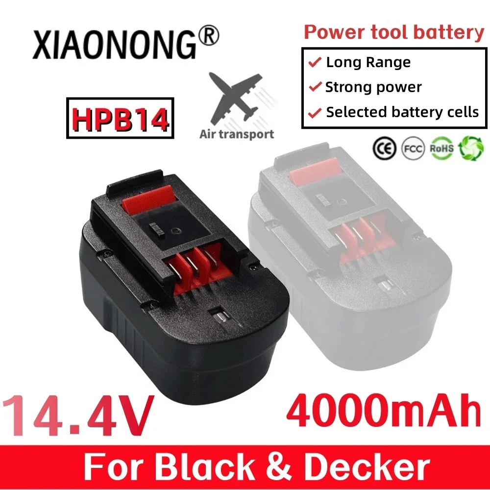 14.4V HPB14 For Black And Decker 4000mAh Ni-Mh Replacement Batteries Firestorm FSB14 FS140BX 499936-34