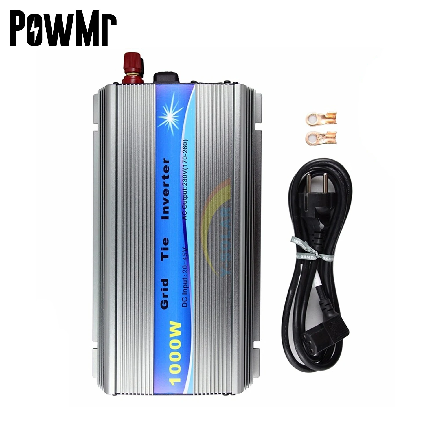 

In Stock!!! PowMr Solar On Grid-Tie Inverter 1000W 110V/220VAC Output GTI-1000W MPPT Function Micro Grid Tie Inverter