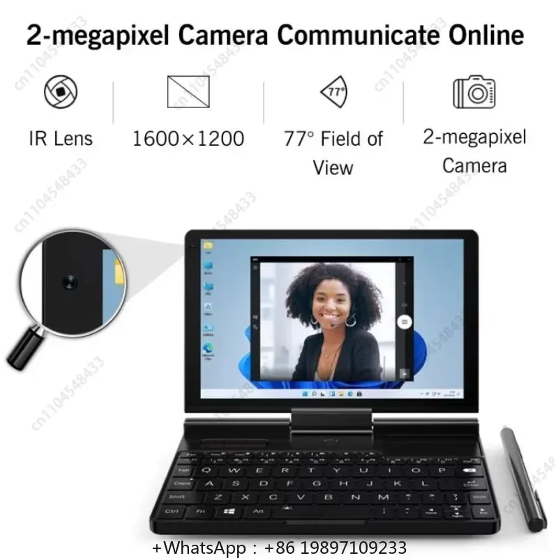 Wholesale Price GPD Pocket 3 Handheld PC 16GB+512GB 8 Inch Win 11 Home Core I3-1125G4 EU Plug Kids Education Laptop