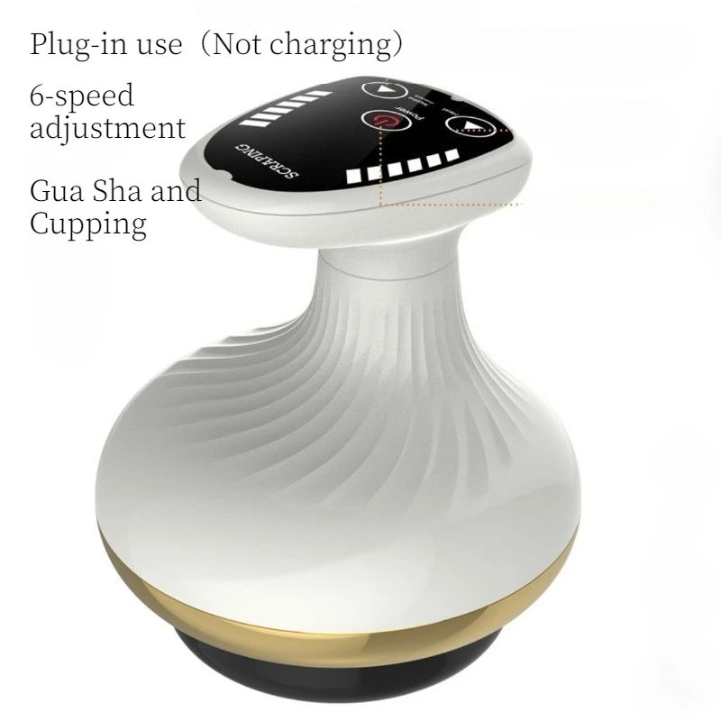 Electric Massage Meridian Brush Universal Body Mud Scraping Cupping Scraper Abdominal and Back Massager Gua Sha Board