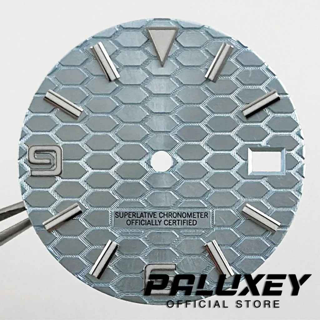 جديد 29 مللي متر ساعة ساكن الأرض الدائمة الهاتفي لحركة NH35 4R35 NH36 تقويم واحد إصلاح استبدال ساعة الوجه