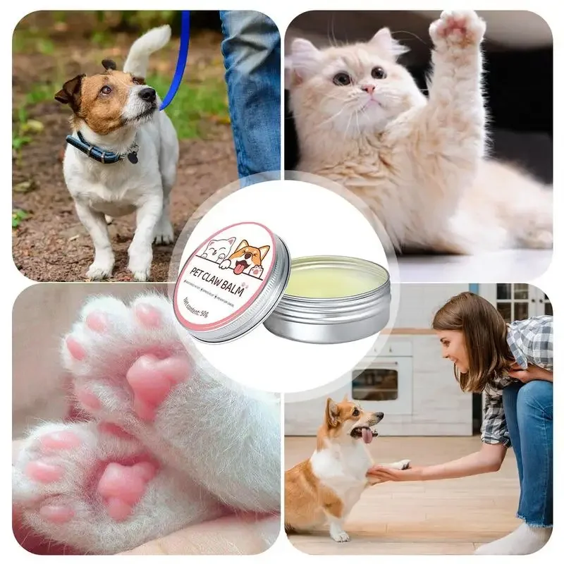 Dog Nose and Paw Balm Dog Paw Cream Cats Dogs Paw Protector Cream Pet Feet Moisturizer Pet Crack Feet Repair Pet Accessories