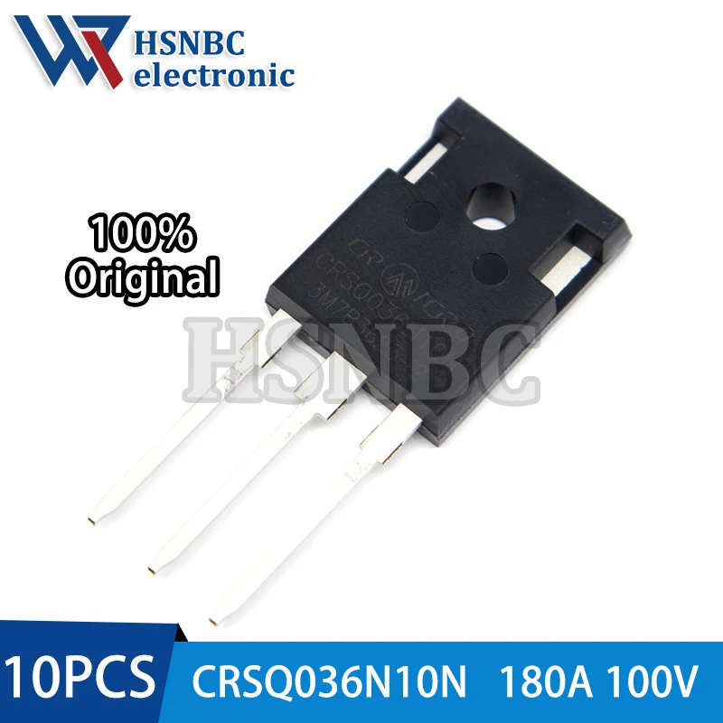 

10PCS CRSQ036N10N 036N10N 036N10 TO-247 100V 180A N-Channel Power MOSFET Transistor 100% New Original