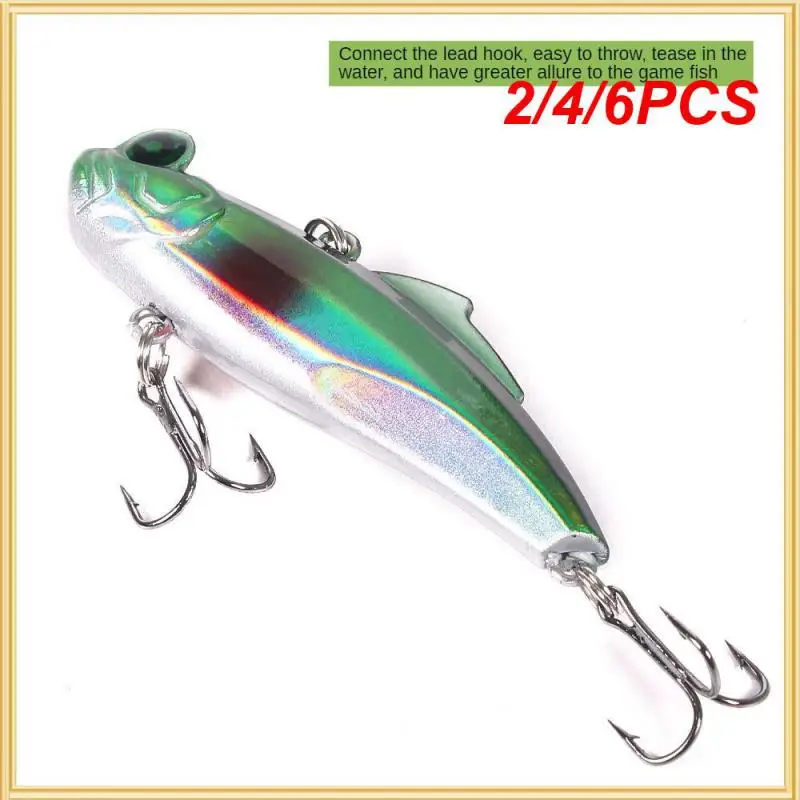 2/4/6PCS 1  Luya Bait Fake Bait Streamlined Shape Bionic Bait 6.5 Cm-12.5g-6 Biomimetic Decoy Easy To Throw Artificial Bait