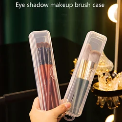 Hot Transparent With Cover Storage Box Portable Makeup Brush Organizer Eyebrow Pencil Tableware Chopsticks Kitchen Accessories