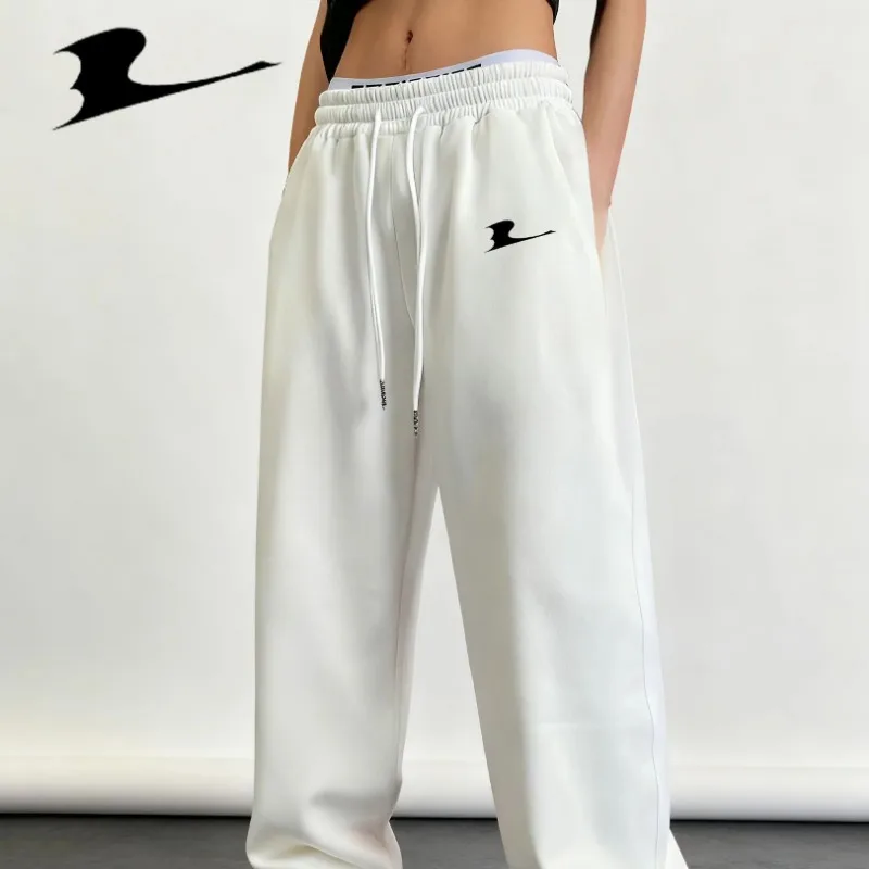 Mens Athletic Seagull print Joggers Casual Loose Fit Sweatpants Spring Fall Fleece Lined Pants Elastic Waist Drawstring Trousers