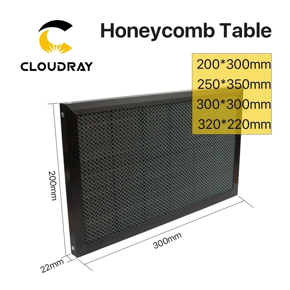 Рабочий стол Cloudray Honeycomb 200*300 мм, настраиваемая платформа, лазерные детали для CO2 машина для лазерной гравировки и резки