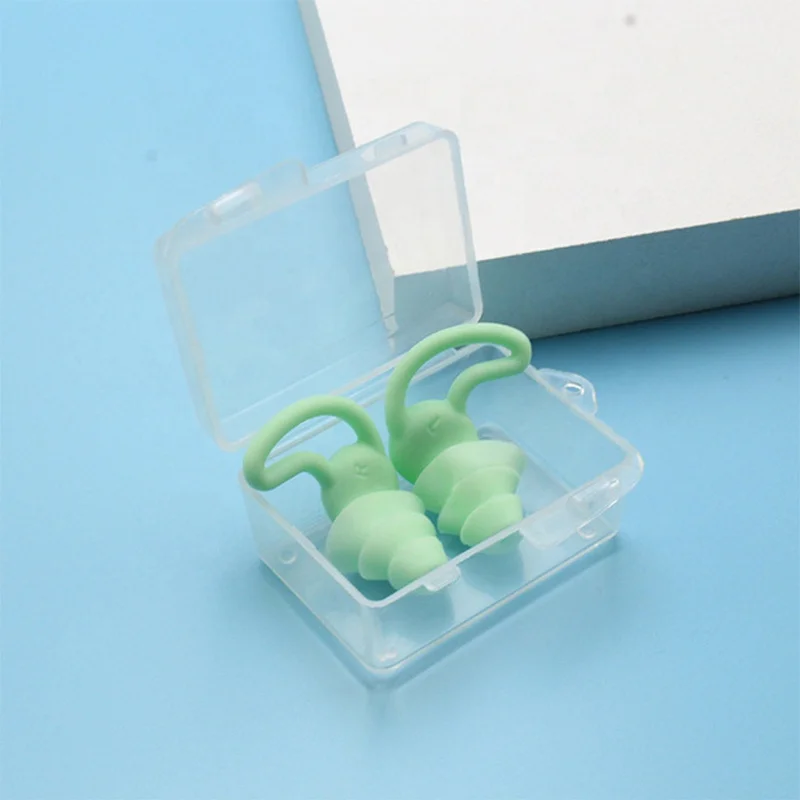 Soft Silicone Sleeping Ear Plugs Sound Insulation Ear Protection Anti-Noise Plug Sleep Noise Reduction Swim Waterproof Earplugs