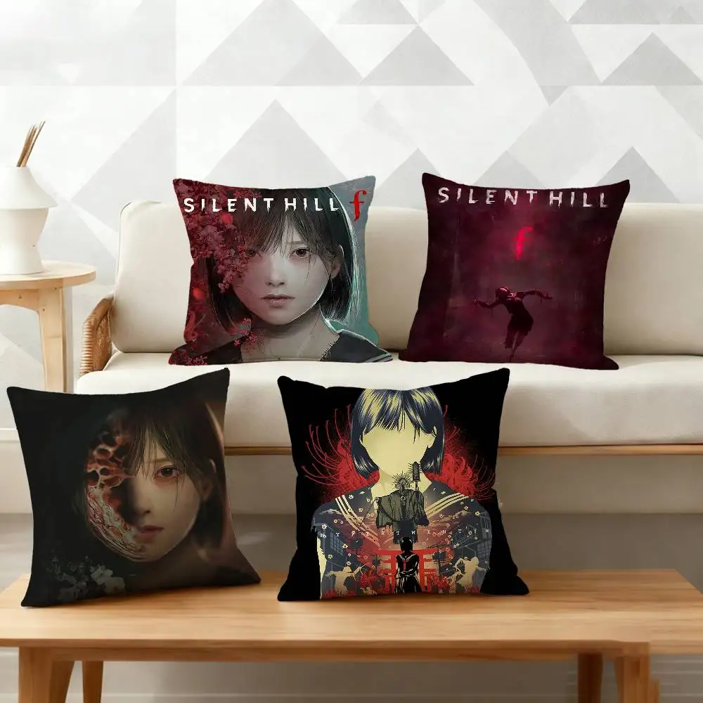 

Horror S-Silent H-Hill f Pillow Case Pattern Printed Pillowcase For Living Room Sofa Cushion Cover