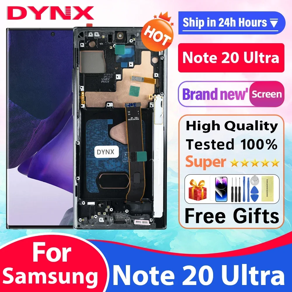 OLED LCD For Samsung Note 20 Ultra N986B N985 N985F Display Note20 Ultra 5G SM-N986F LCD Touch Screen Support Fingerprint