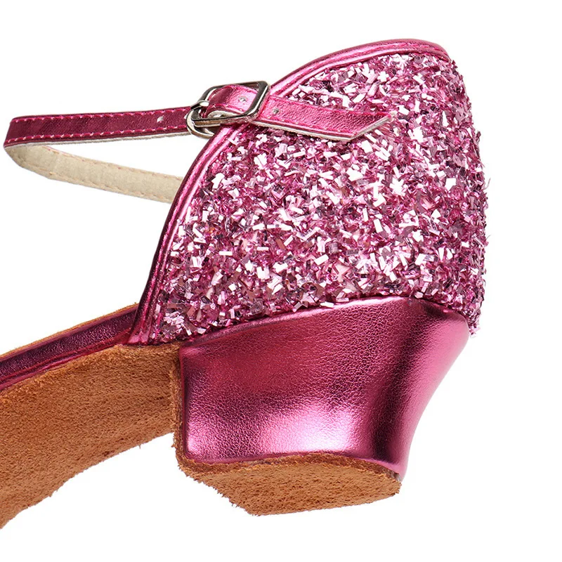 Girls Latin Dance Shoes Women Medium Heel Soft Sole Flamenco Dance Shoes Performance Cha-cha Tango Jazz Bullfighting Shoes view 5