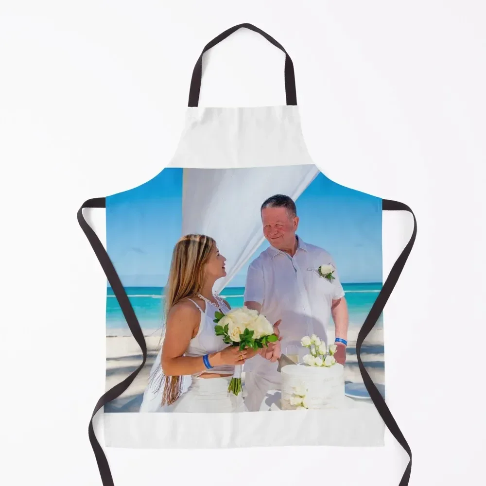 

Andy and Carolinas Wedding Apron waterproof for women Beauty Sexy Household Items Kitchen Apron