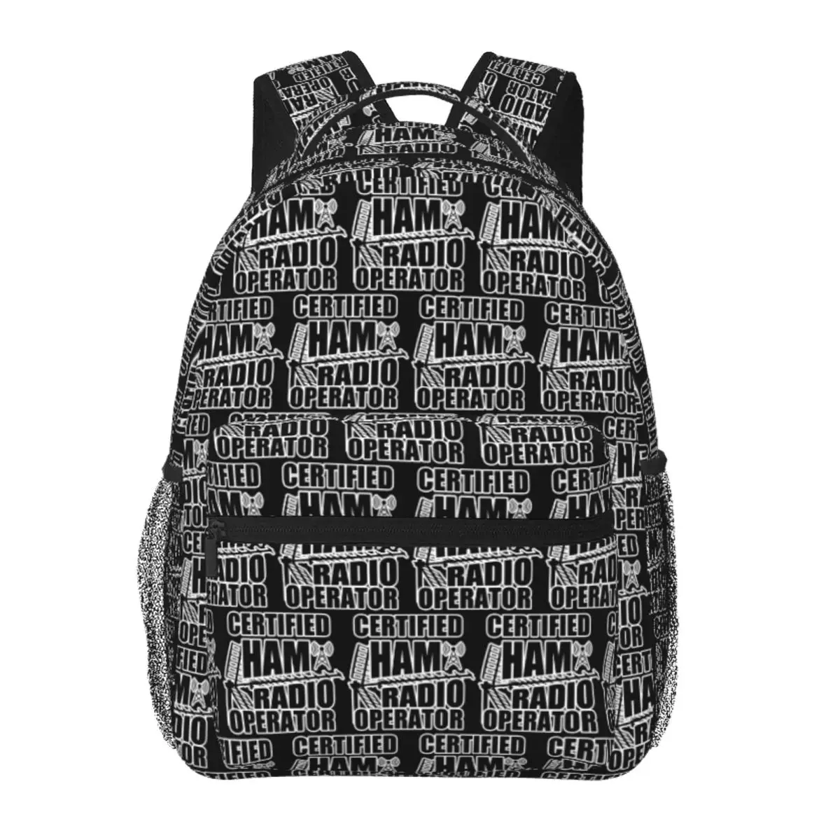 

Certified Ham Radio Operator Backpack Student BookBag Children School Bag Laptop Shoulder Bags for Men Women