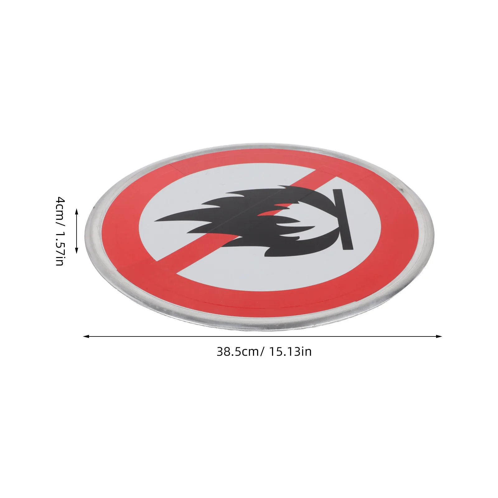 Sinal de prevenção de incêndio durável 30cm cores negrevidas texto claro aviso de segurança sem queima aberta ideal para campos de acampamento florestais caminhadas