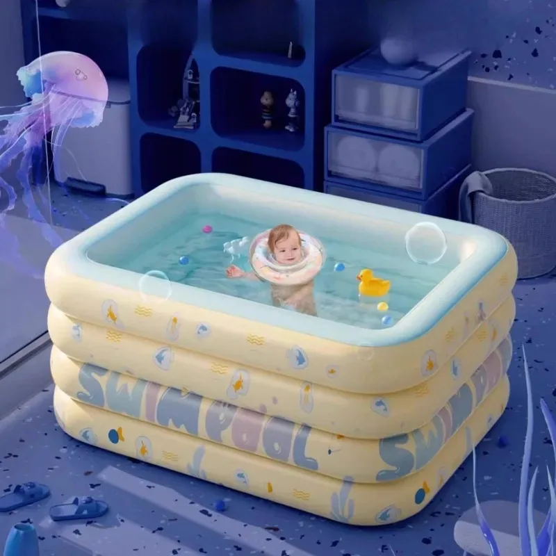 

Swimming pool household, children's bath basin, foldable thickened, inflatable bathtub