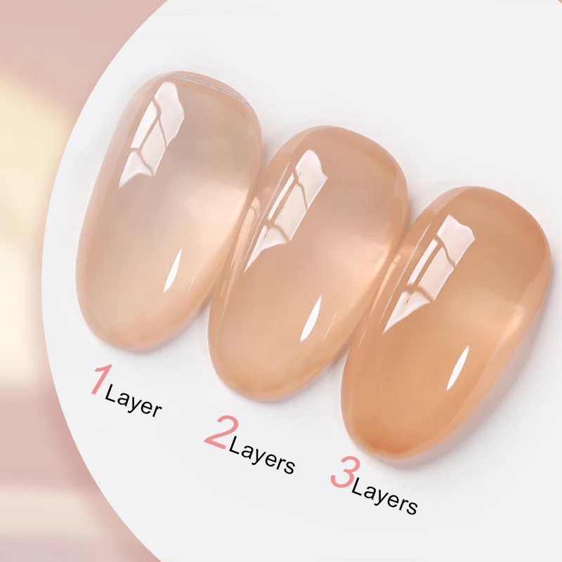 UR SUGAR 15ML 누드 핑크 컬러 네일 아트 아이스 투명 베어 컬러 네일 에나멜 2025 젤리 젤 네일 폴리쉬 세미 퍼머넌트 쏙 오프