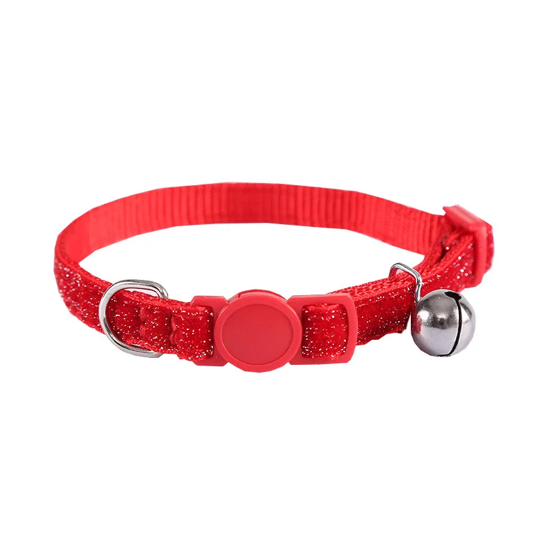 Explosive spot onion velvet sparkling flocking webbing nylon cat collar pet supplies manufacturers spot wholesale collar Muzzle