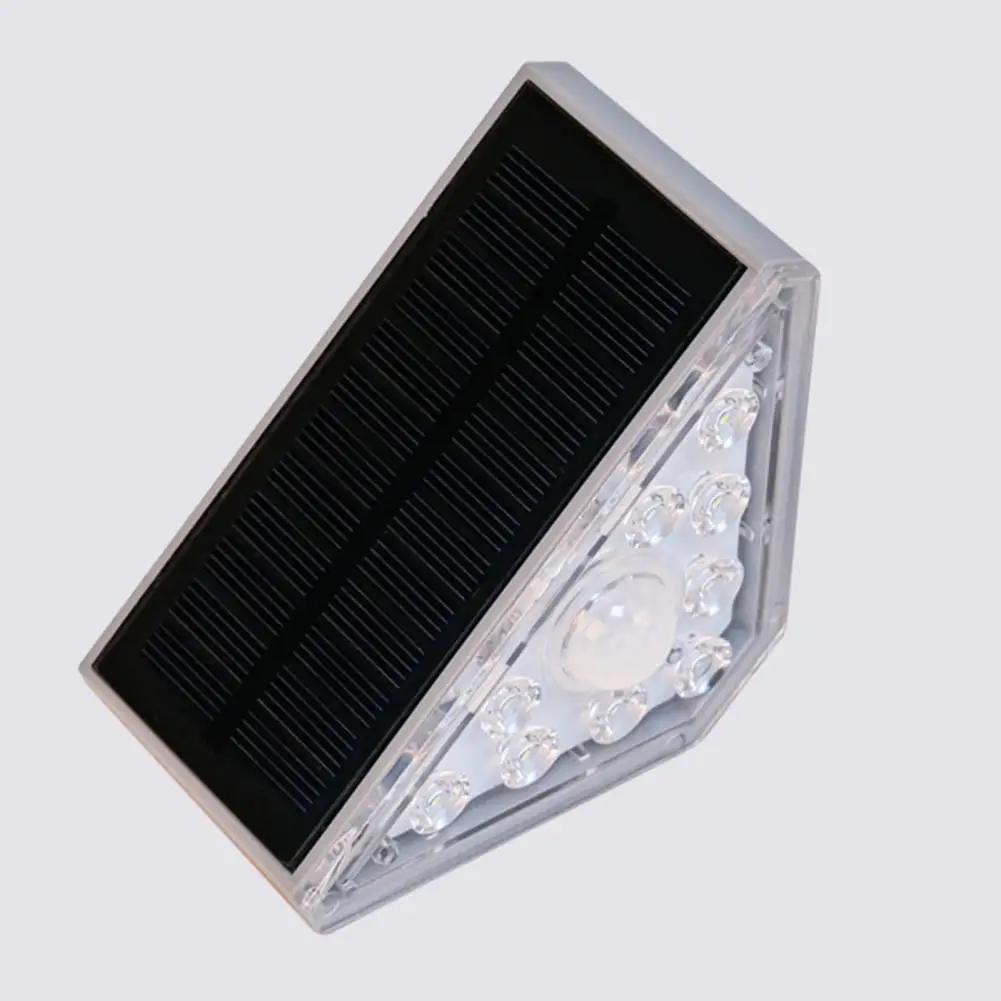 Led Solar Light Outdoor Solar Step Light with Super Bright Warm Rechargeable Ip68 Waterproof Deck Light for Easy Installation