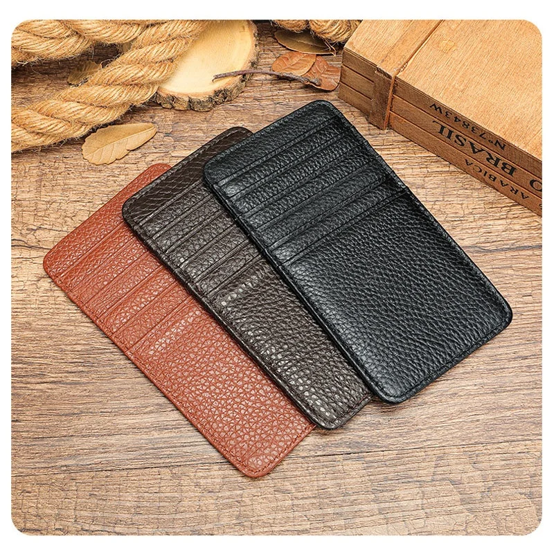 porta-cartoes-cacto-de-couro-exquisito-sex-super-fino-multi-slot-clip-para-cartoes-estiloso-e-moderno-em-couro-de-vaca