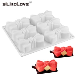 SILIKOLOVE Silicone Molds Forms Mousse Dessert Bow tie Shape Tray Cake Decorating Molds Baking  Cake For Not stick Chocolate