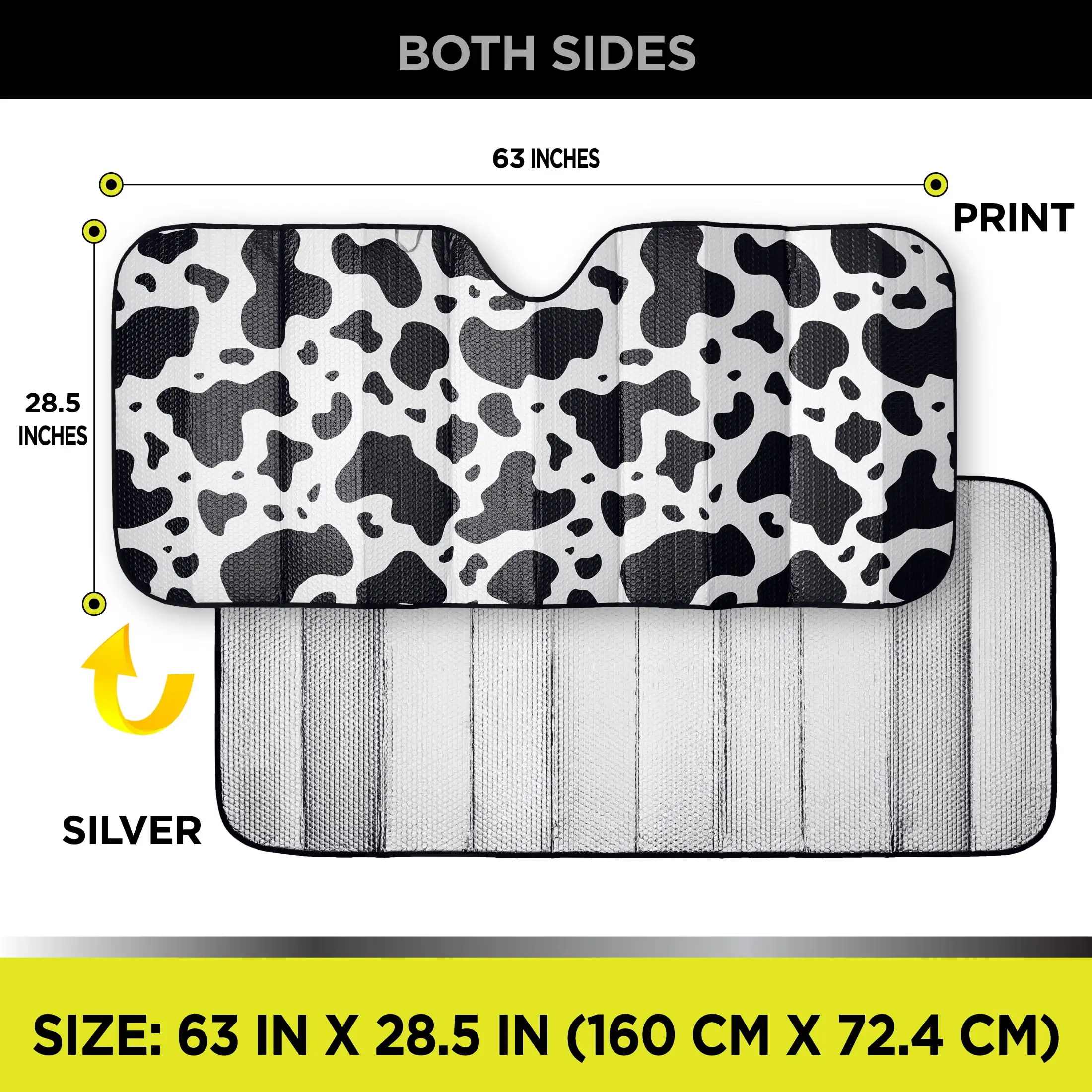 مظلة شمسية مقاس عالمي عبوة واحدة، مقاس 63 بوصة × 28.5 بوصة