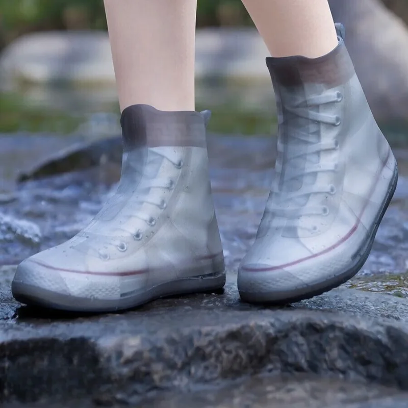 

Водонепроницаемые силиконовые чехлы для обуви, непромокаемые накладки на ботинки, нескользящие защитные чехлы для обуви, многоразовые утолщенные накладки для обуви для улицы